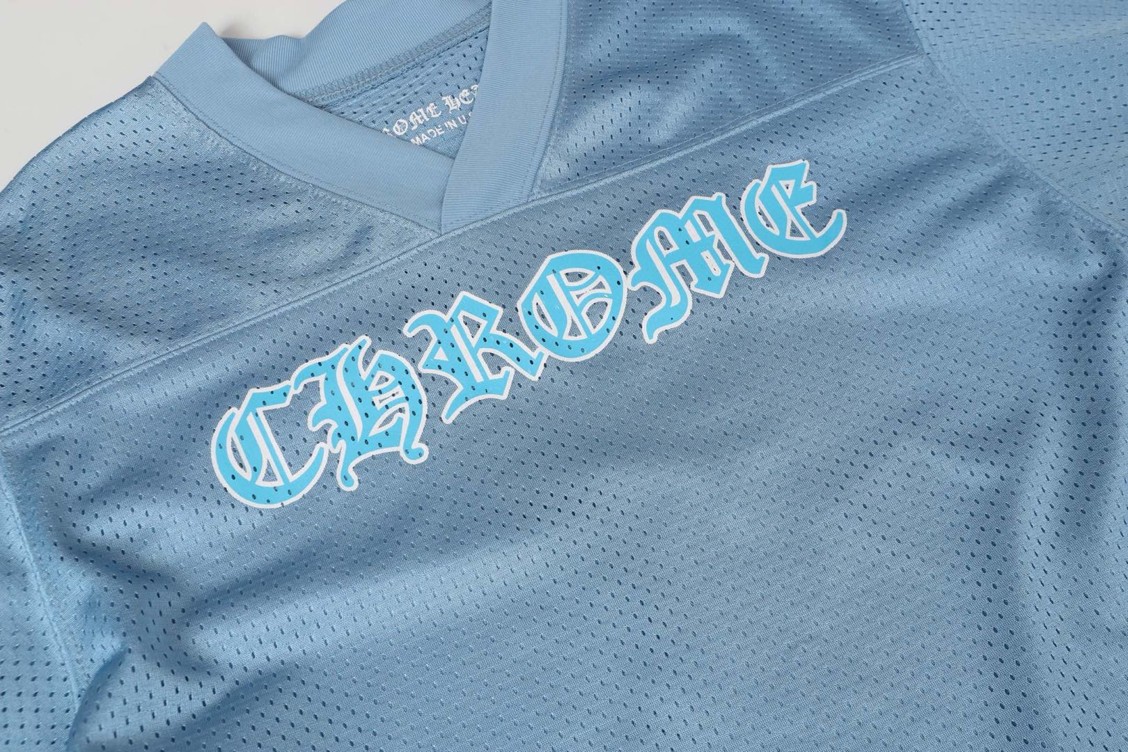 Chrome Hearts Hockey Series Letter Print Mesh Long Sleeve T-shirt (CH-20232832）