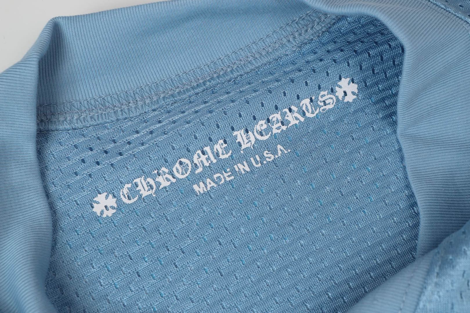 Chrome Hearts Hockey Series Letter Print Mesh Long Sleeve T-shirt (CH-20232832）