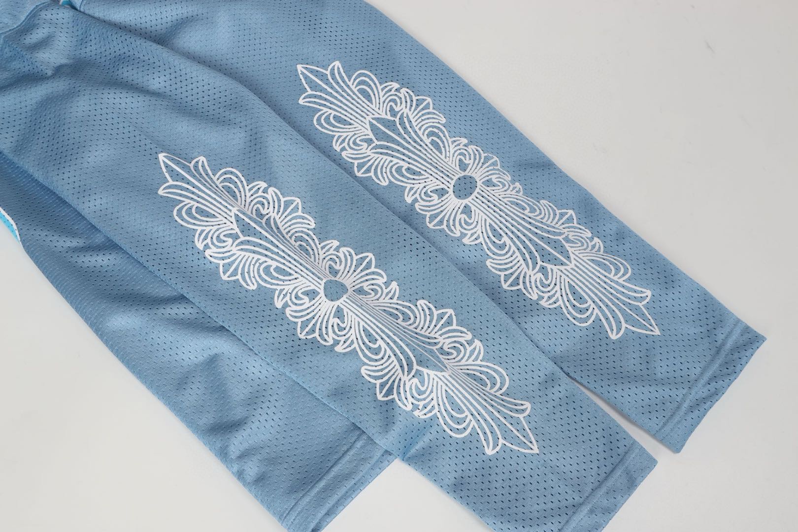 Chrome Hearts Hockey Series Letter Print Mesh Long Sleeve T-shirt (CH-20232832）