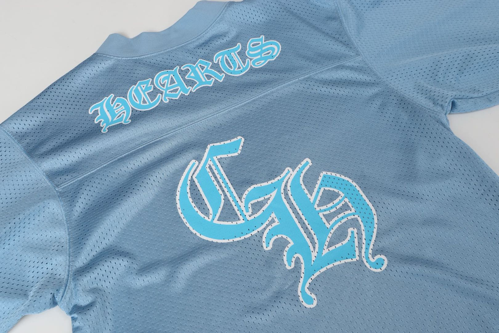 Chrome Hearts Hockey Series Letter Print Mesh Long Sleeve T-shirt (CH-20232832）