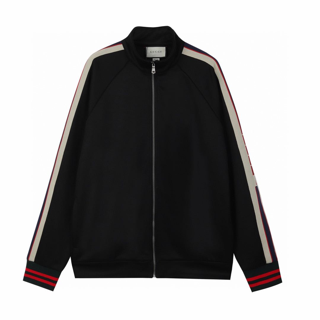 Gucci Technical Jersey Jacket Black Men's（474634-X5T39-1008）