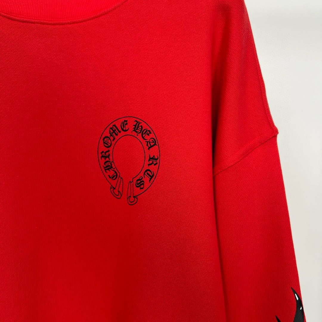 Chrome Hearts 19SS x MATTY BOY PPO Ketchup SWTSHRT  (9025F090023）