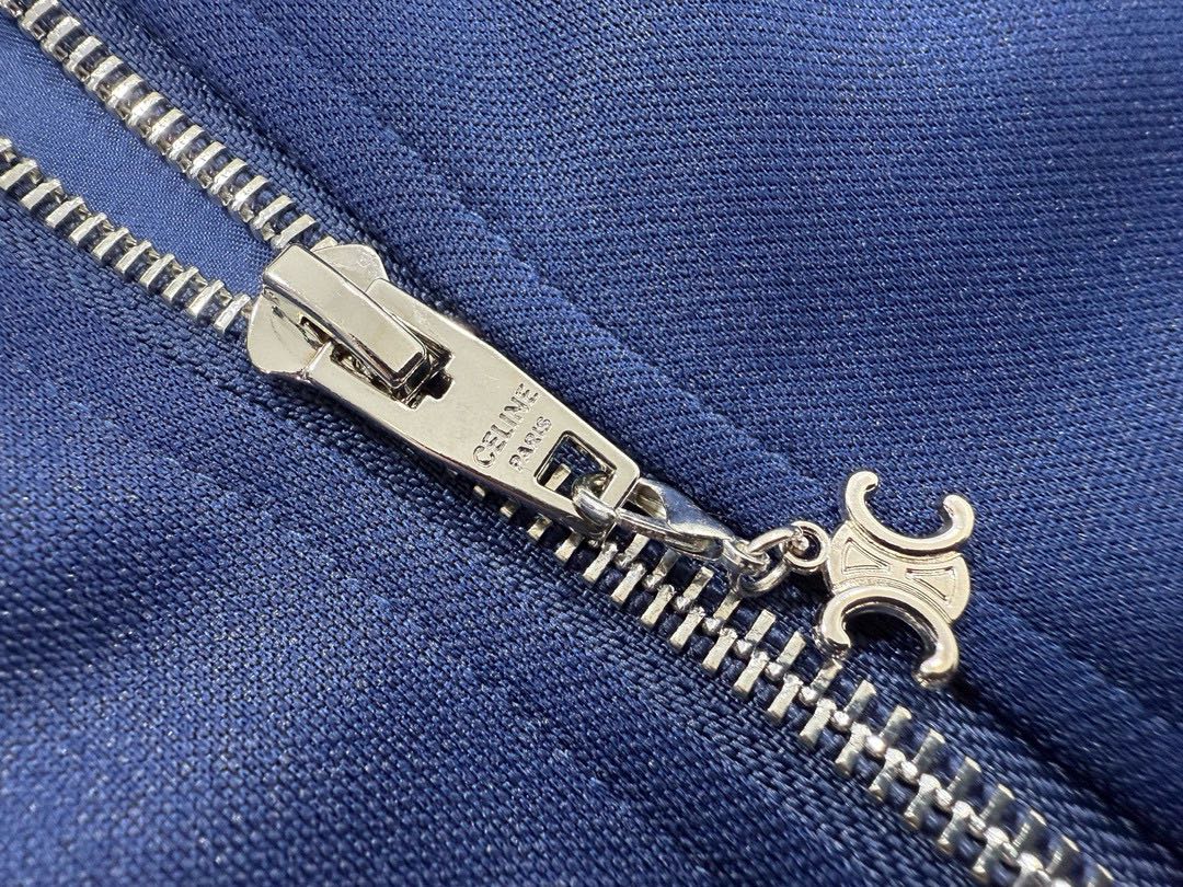 Celine triomphe teddy jacket IN double face jersey (2Y04H121O-BZZ9）