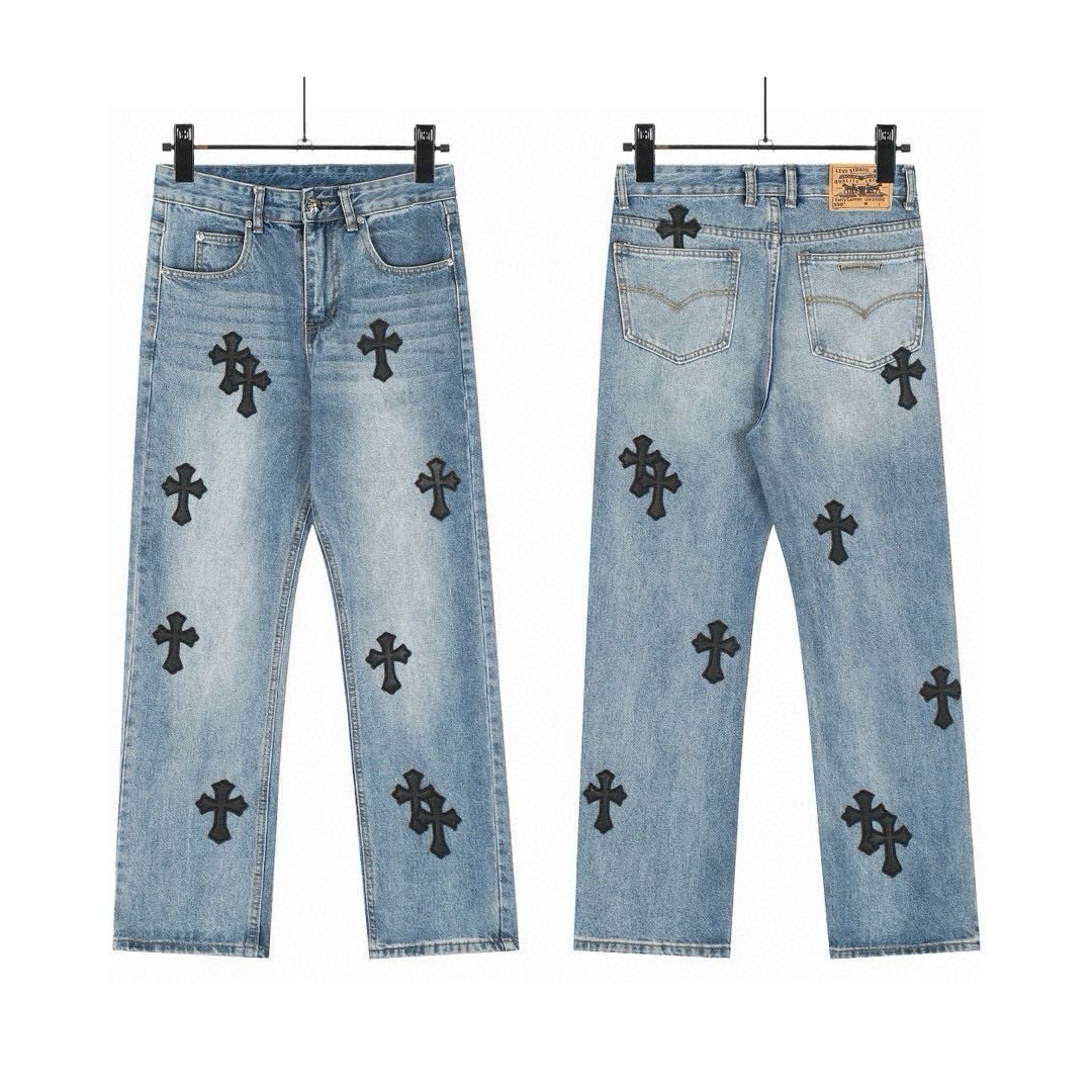 Chromehearts SS23 cross cross jeans（CH-2023022025）