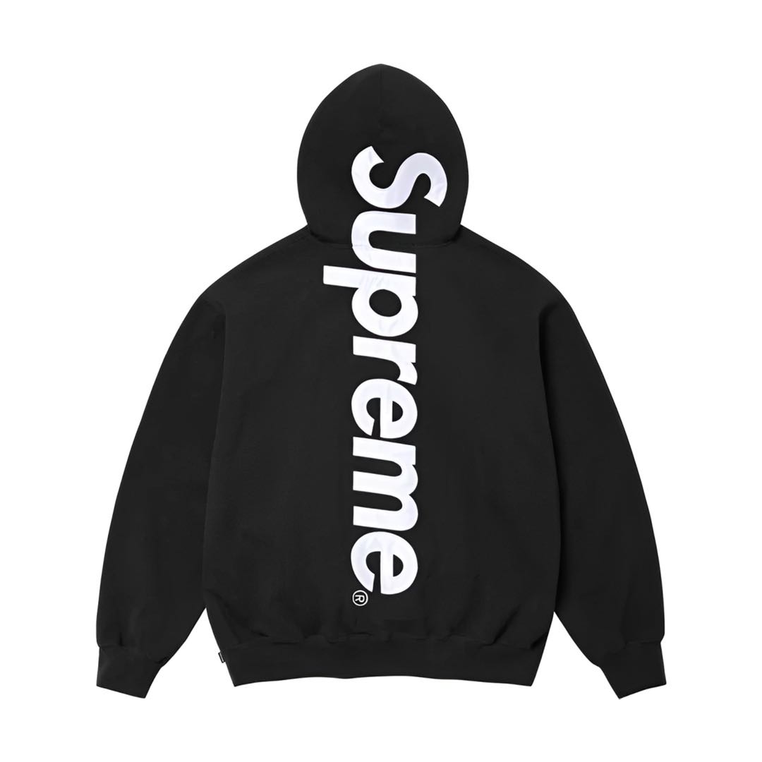 Supreme FW23 Week8 Satin Appliqu Hoodie（SUP-FW23-148）