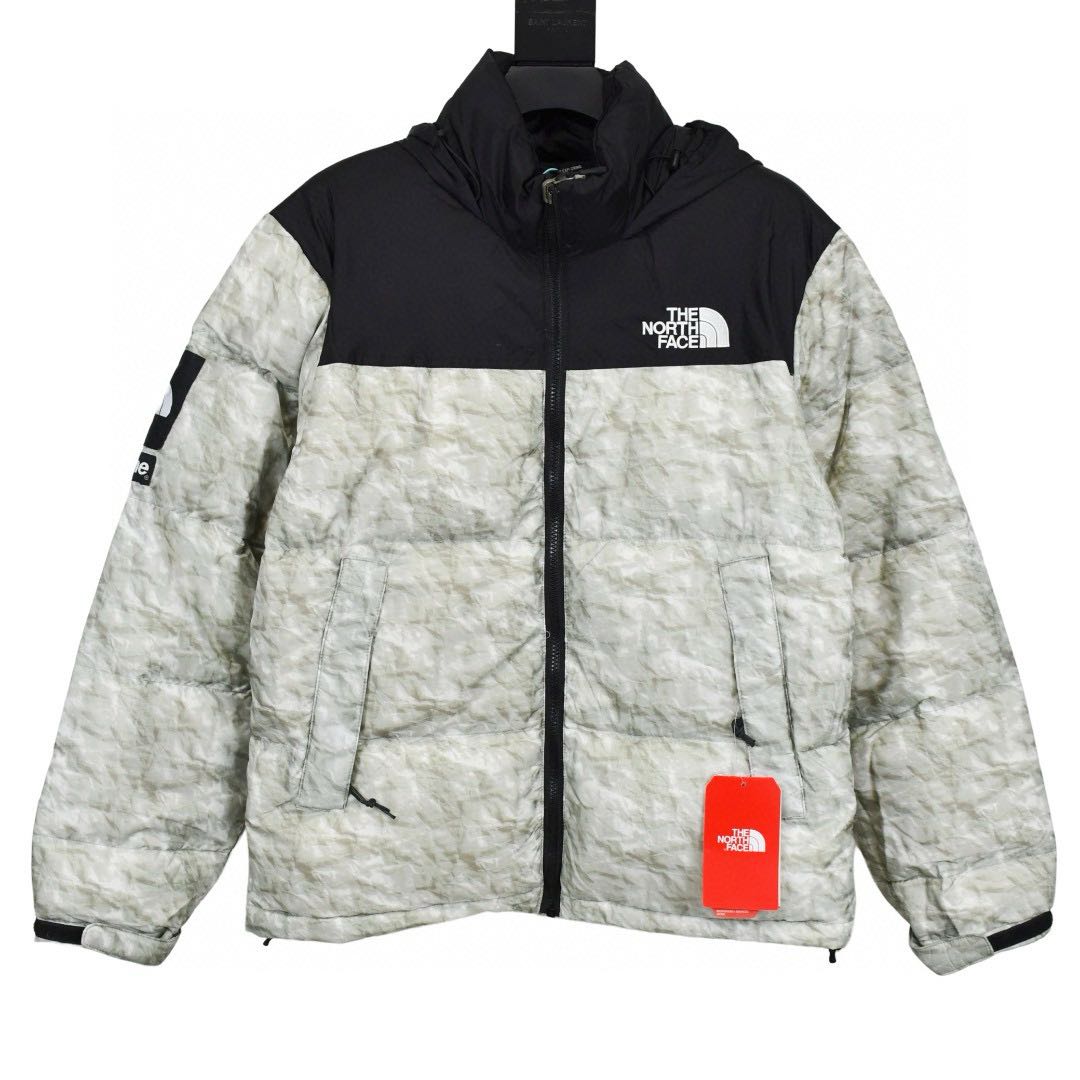 Supreme FW19 week 18 x The North Face Paper Print Nuptse Jacket（SUP-FW19-10964）