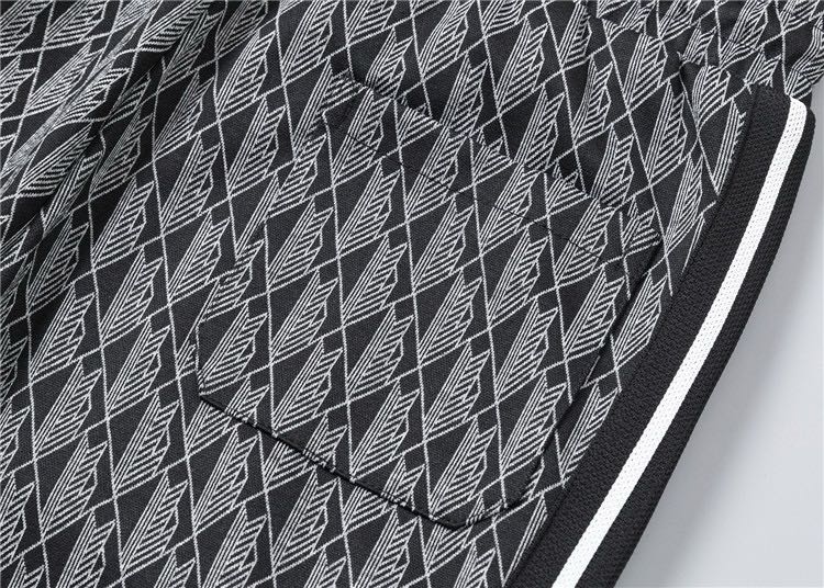 LACOSTE Men's Paris Zip-Up Sweatshirt and Pants Set (Black) (SH1368-4PC）