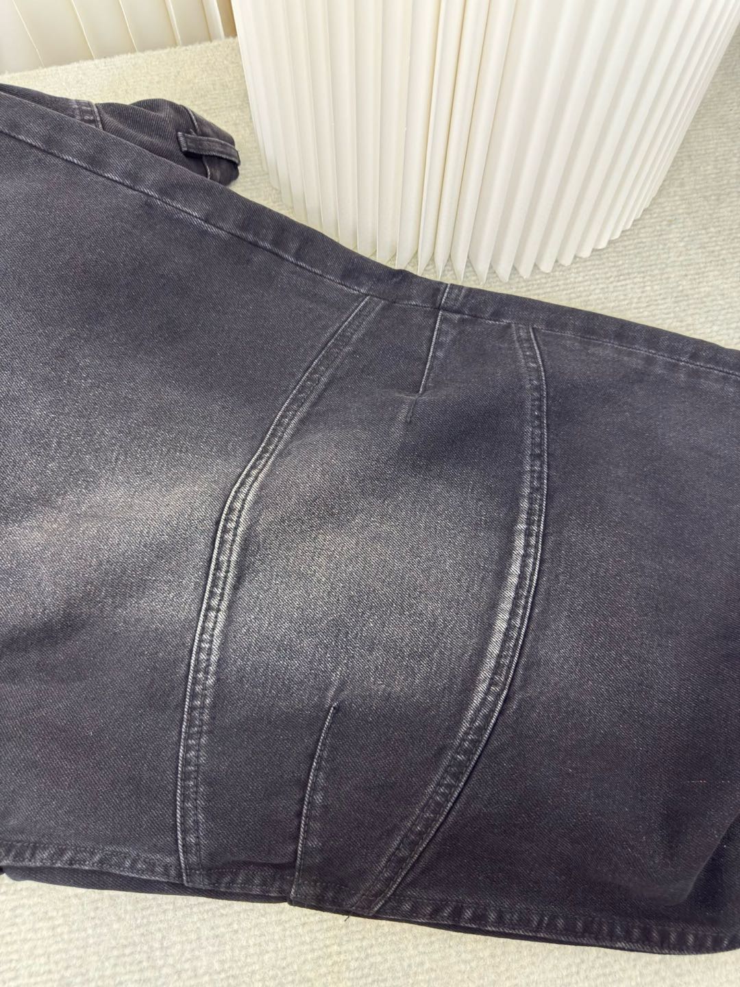 BALENCIAGA Men's George V Baggy Pants "Black"（814161TQW641089）