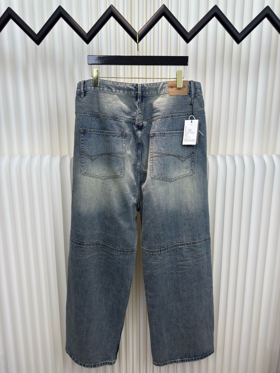 BALENCIAGA Men's George V Baggy Pants "Black"（814161TQW641089）