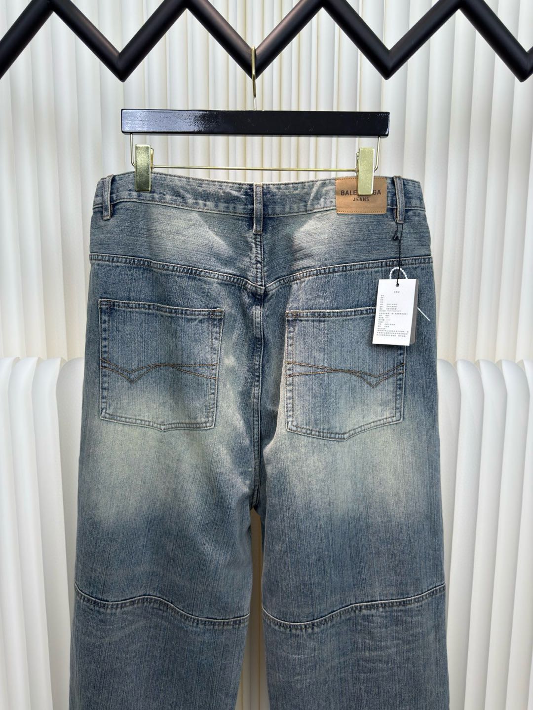 BALENCIAGA Men's George V Baggy Pants "Black"（814161TQW641089）