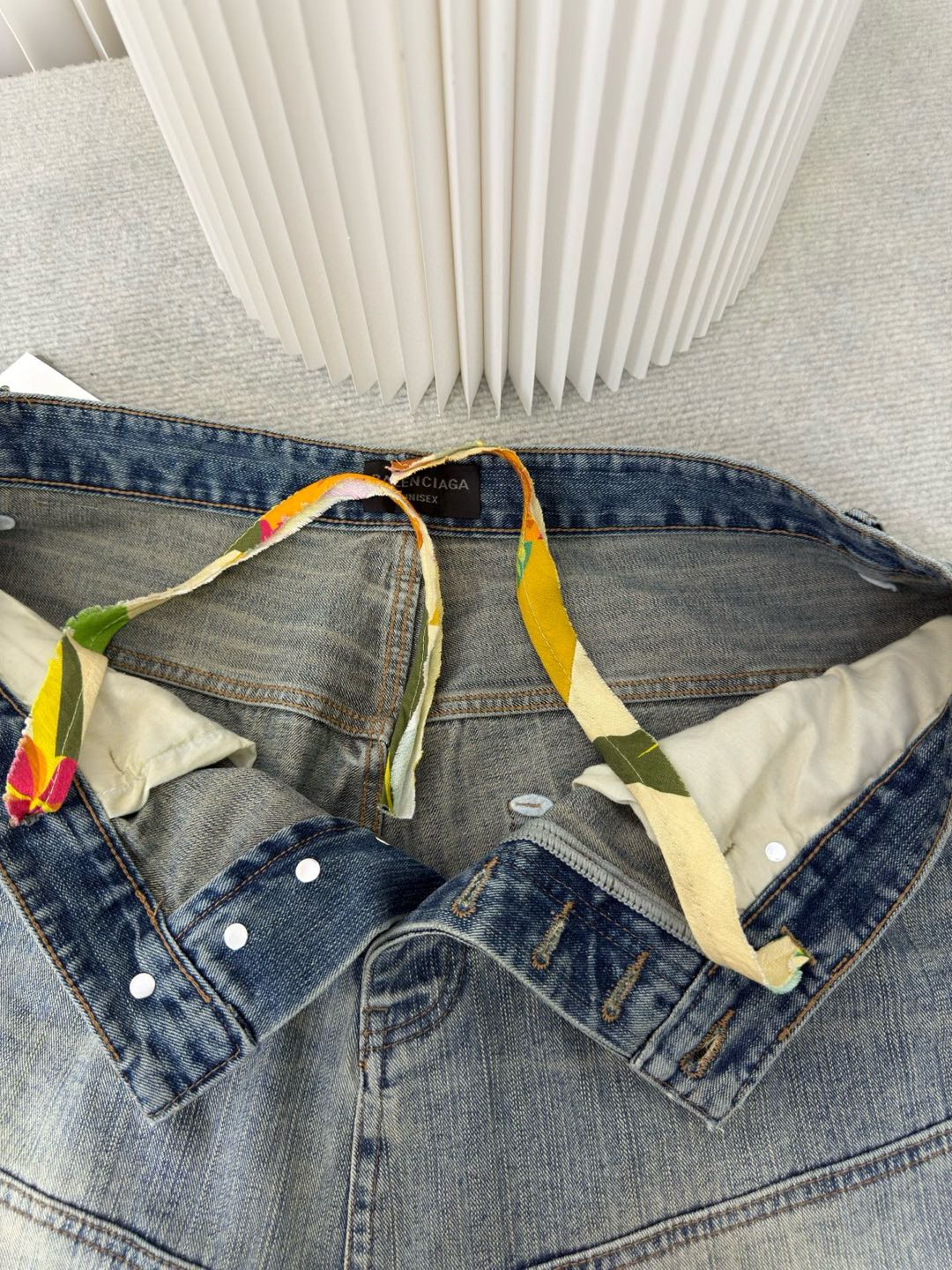 BALENCIAGA Men's George V Baggy Pants "Black"（814161TQW641089）