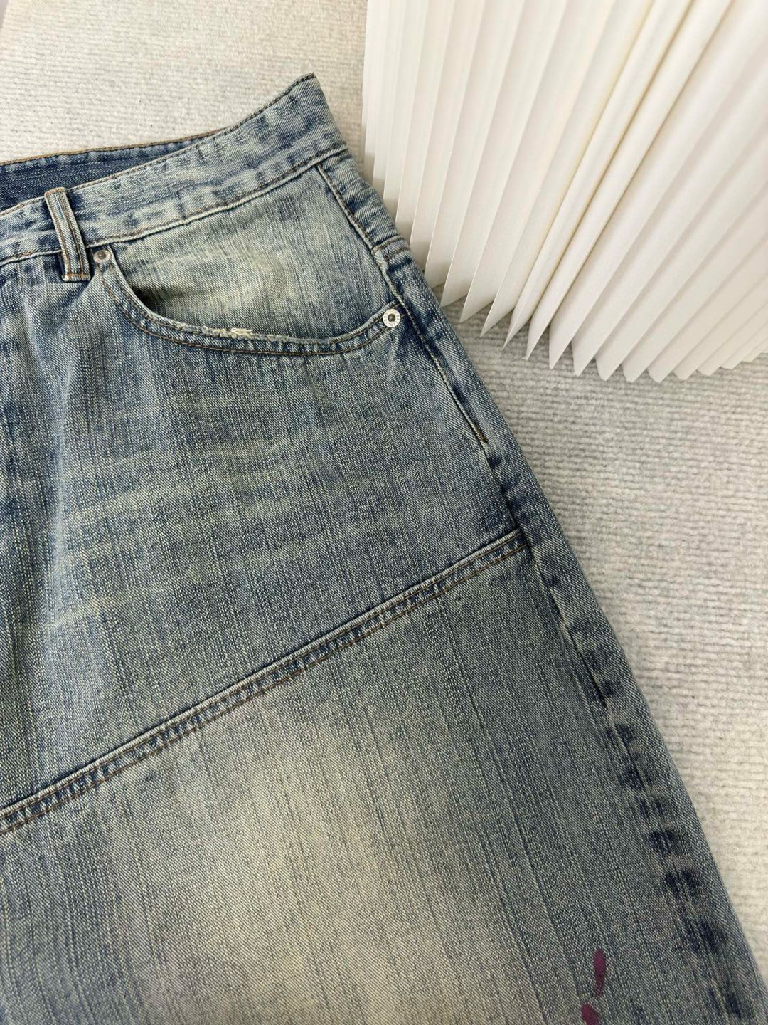 BALENCIAGA Men's George V Baggy Pants "Black"（814161TQW641089）