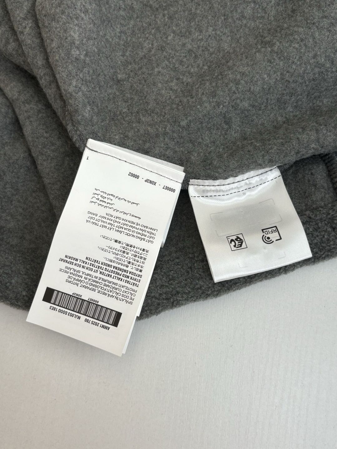MiuMiu Grey Fleece Sweatshirt（MJL042-15V3-F0031-S-OOO）