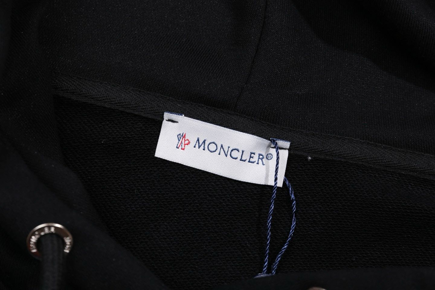 MONCLER Logo Cotton Fleece Hoodie Long Sleeve（I20938G0002689A1K999）