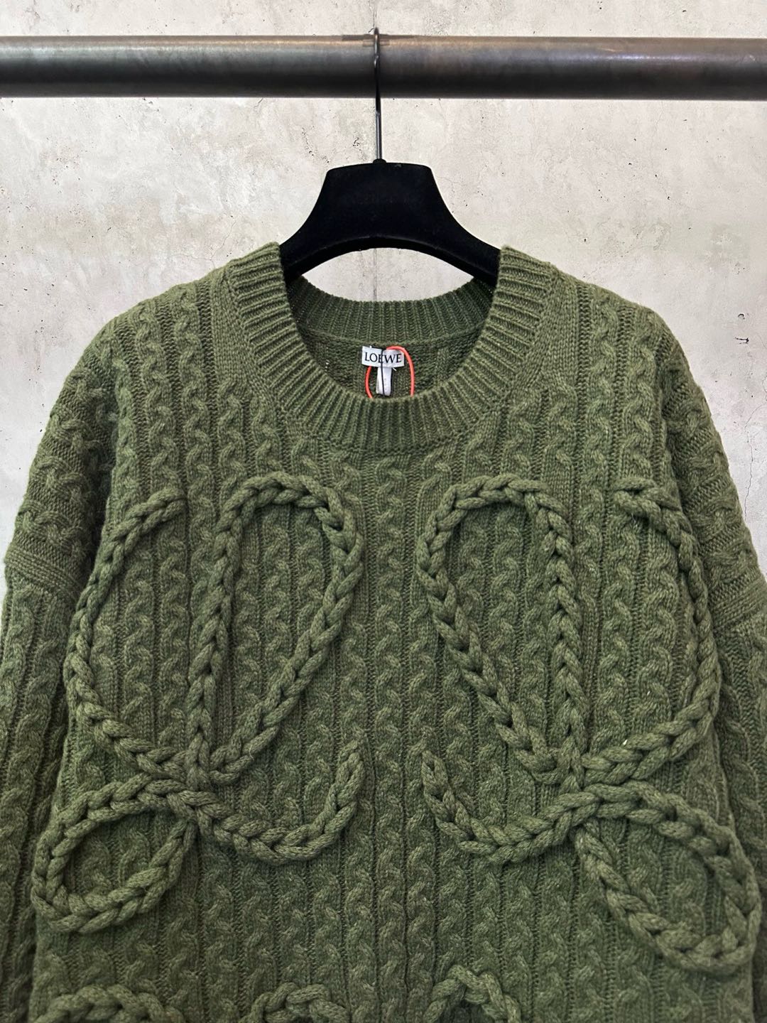 Loewe Cable Anagram sweater in wool (H526Y14K83-4160）