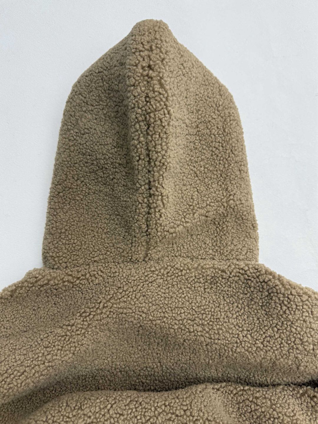 Celine Hooded jacket in wool and cotton fleece (RV0SC0T87-02BL）