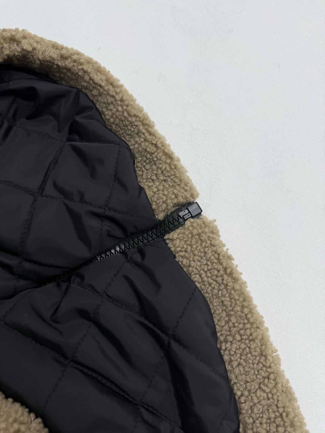 Celine Hooded jacket in wool and cotton fleece (RV0SC0T87-02BL）