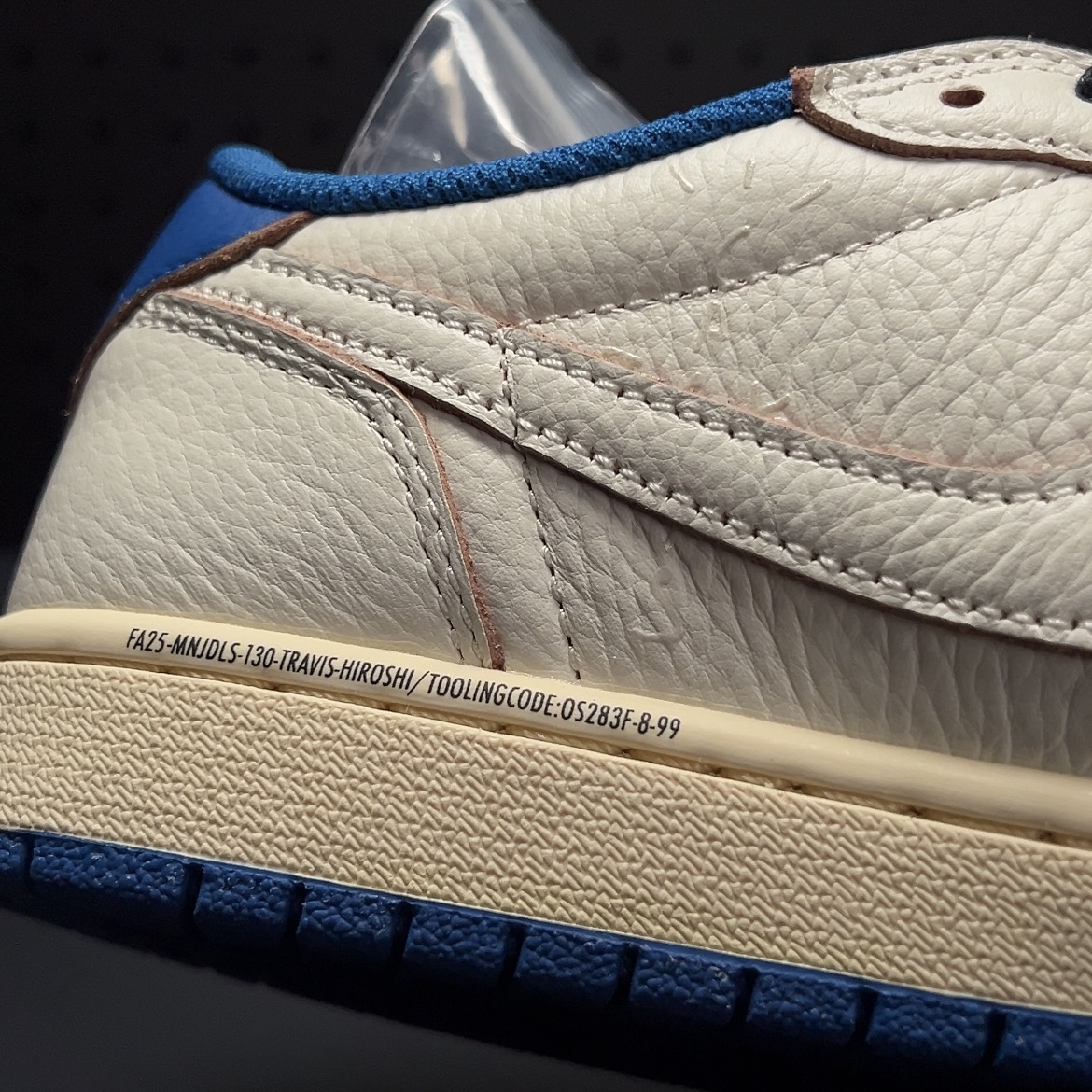 【LJR】Travis Scott × Fragment × Nike Air Jordan 1 Low OG "Sail/Military Blue" LJR (DM7866-104)