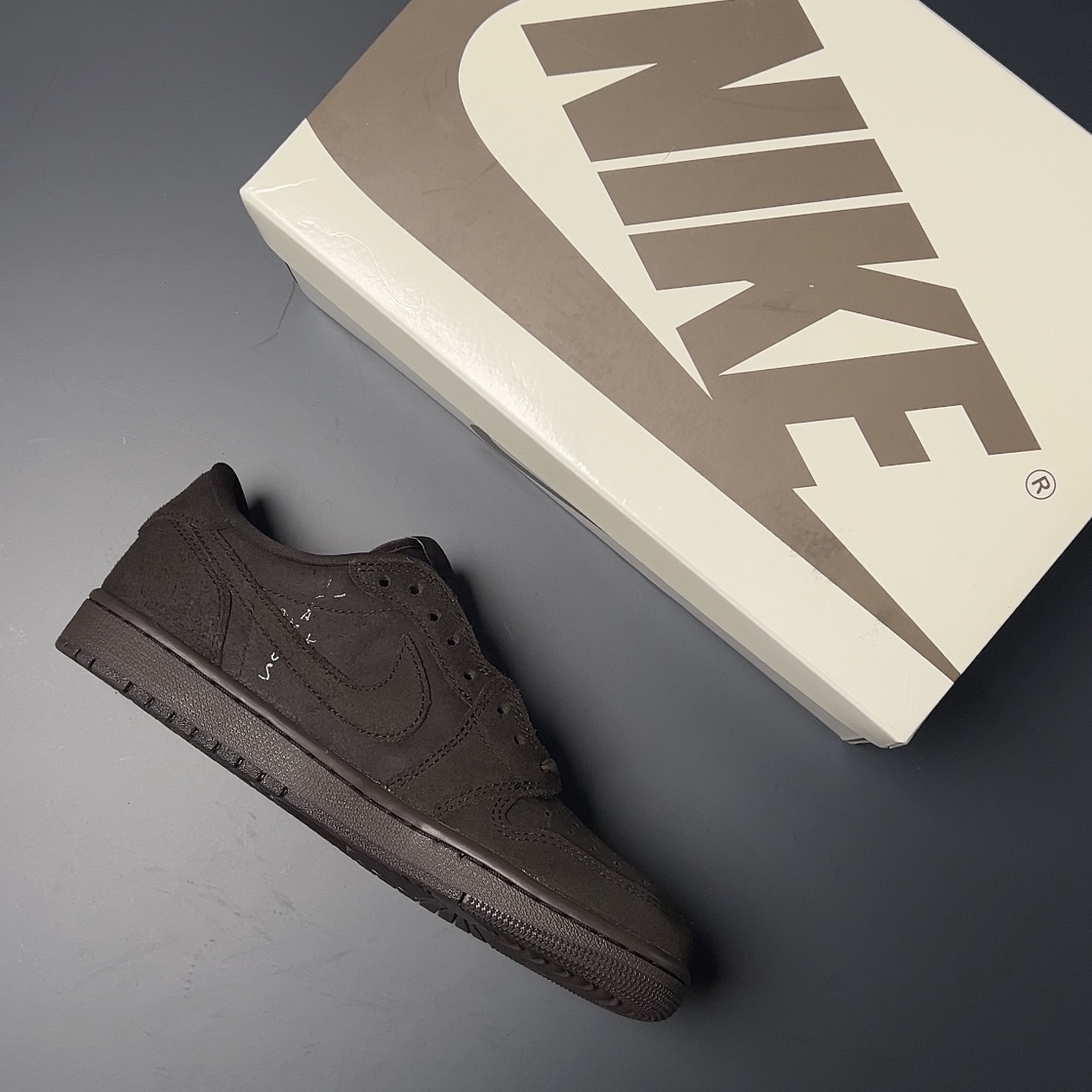 【LJR】Travis Scott × Nike Air Jordan 1 Low OG SP "Velvet Brown" 【LJR】(DM7866-202)