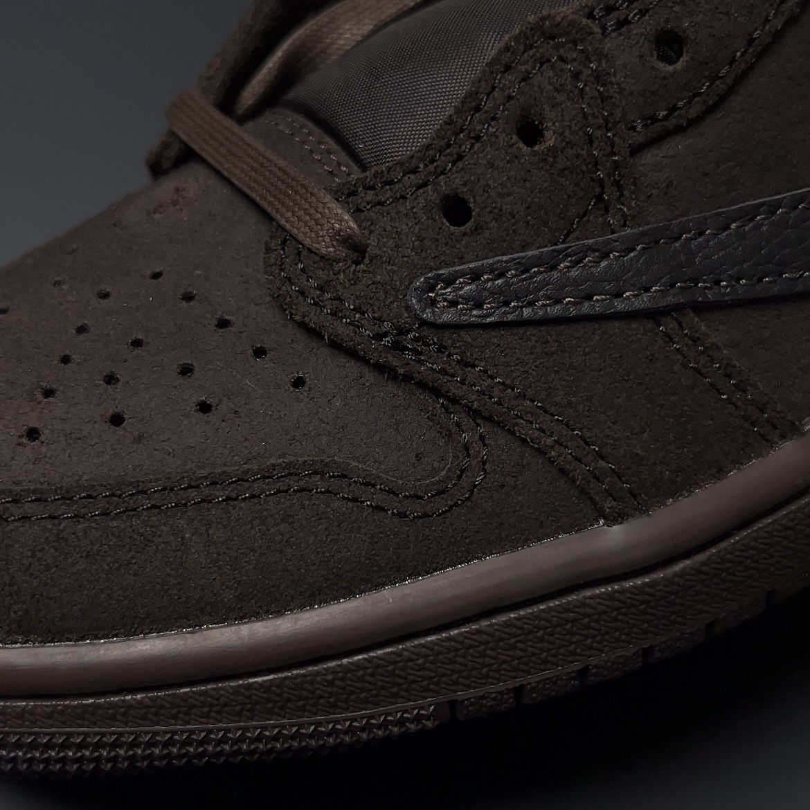 【LJR】Travis Scott × Nike Air Jordan 1 Low OG SP "Velvet Brown" 【LJR】(DM7866-202)
