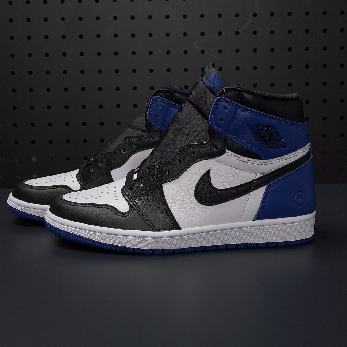 【LJR】fragment design × Nike Air Jordan 1 RETRO High "Black/Sport Royal-White"LJR (716371-040)