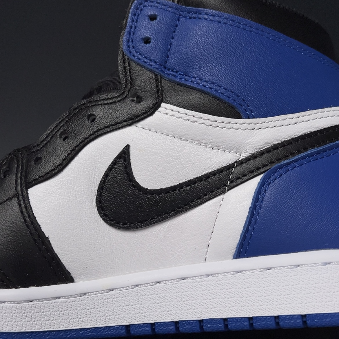 【LJR】fragment design × Nike Air Jordan 1 RETRO High "Black/Sport Royal-White"LJR (716371-040)