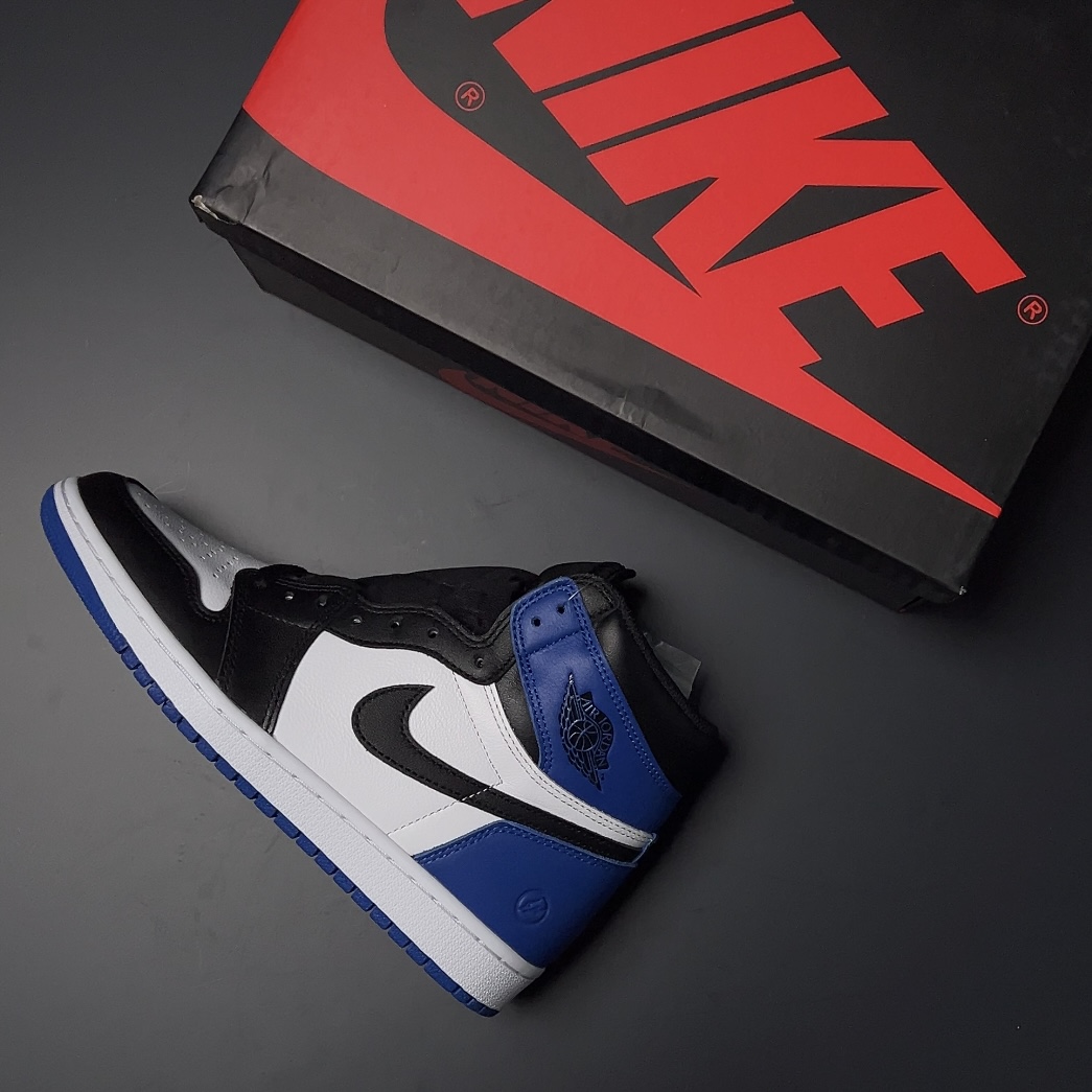 【LJR】fragment design × Nike Air Jordan 1 RETRO High "Black/Sport Royal-White"LJR (716371-040)