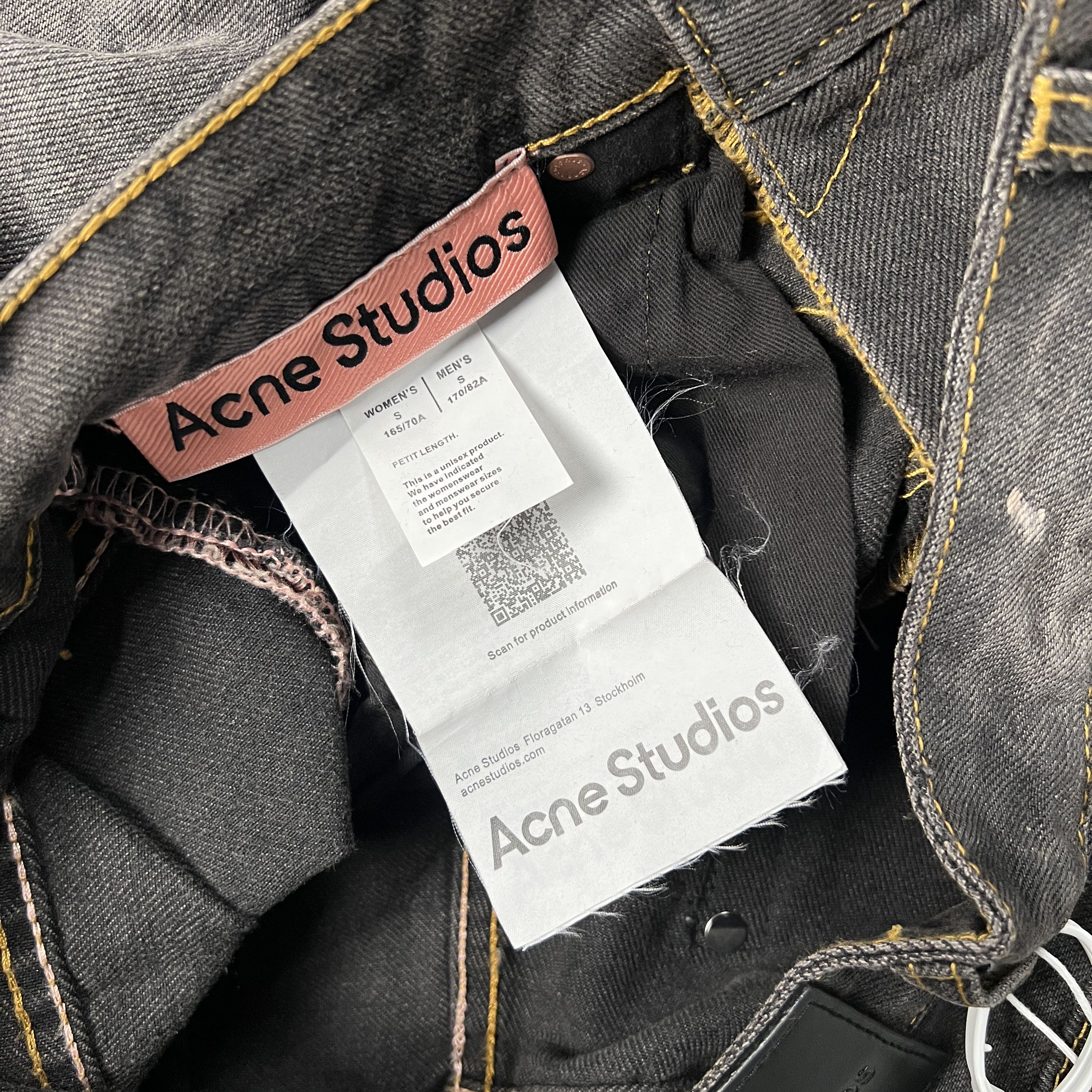 Acne Studios Relaxed Fit Jeans - 2023 - Black (C00103-900）