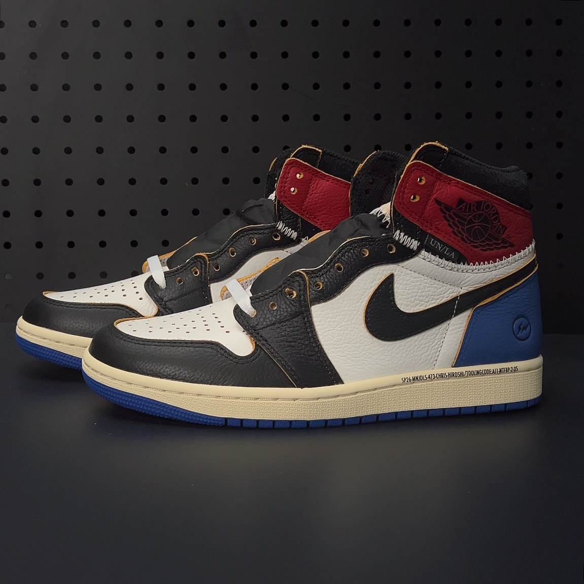 【LJR】fragment design × UNION × Nike Air Jordan 1 High OG "Varsity Red/Sport Royal"(IO7847-002)
