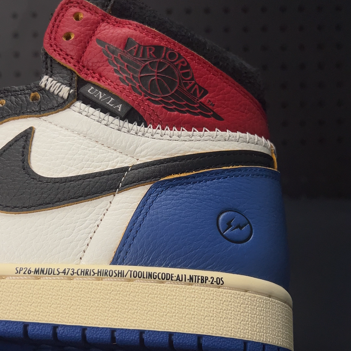 【LJR】fragment design × UNION × Nike Air Jordan 1 High OG "Varsity Red/Sport Royal"(IO7847-002)