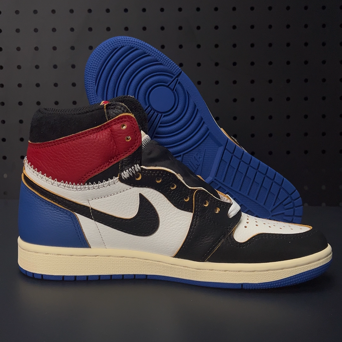 【LJR】fragment design × UNION × Nike Air Jordan 1 High OG "Varsity Red/Sport Royal"(IO7847-002)