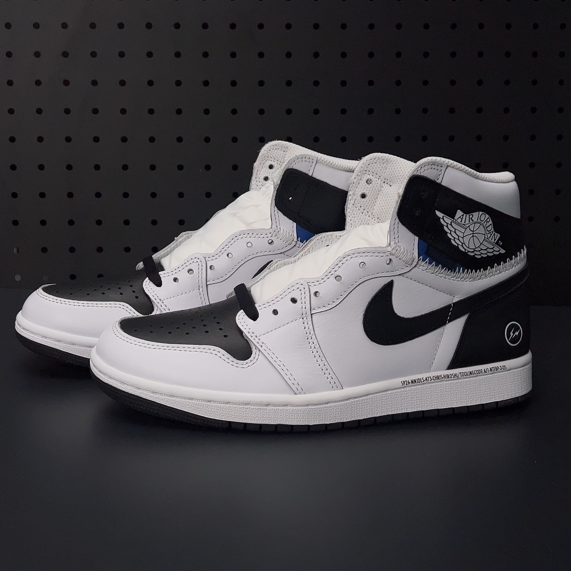 【LJR】fragment design × UNION × Nike Air Jordan 1 Retro High OG "Black/White"(II7282-100)