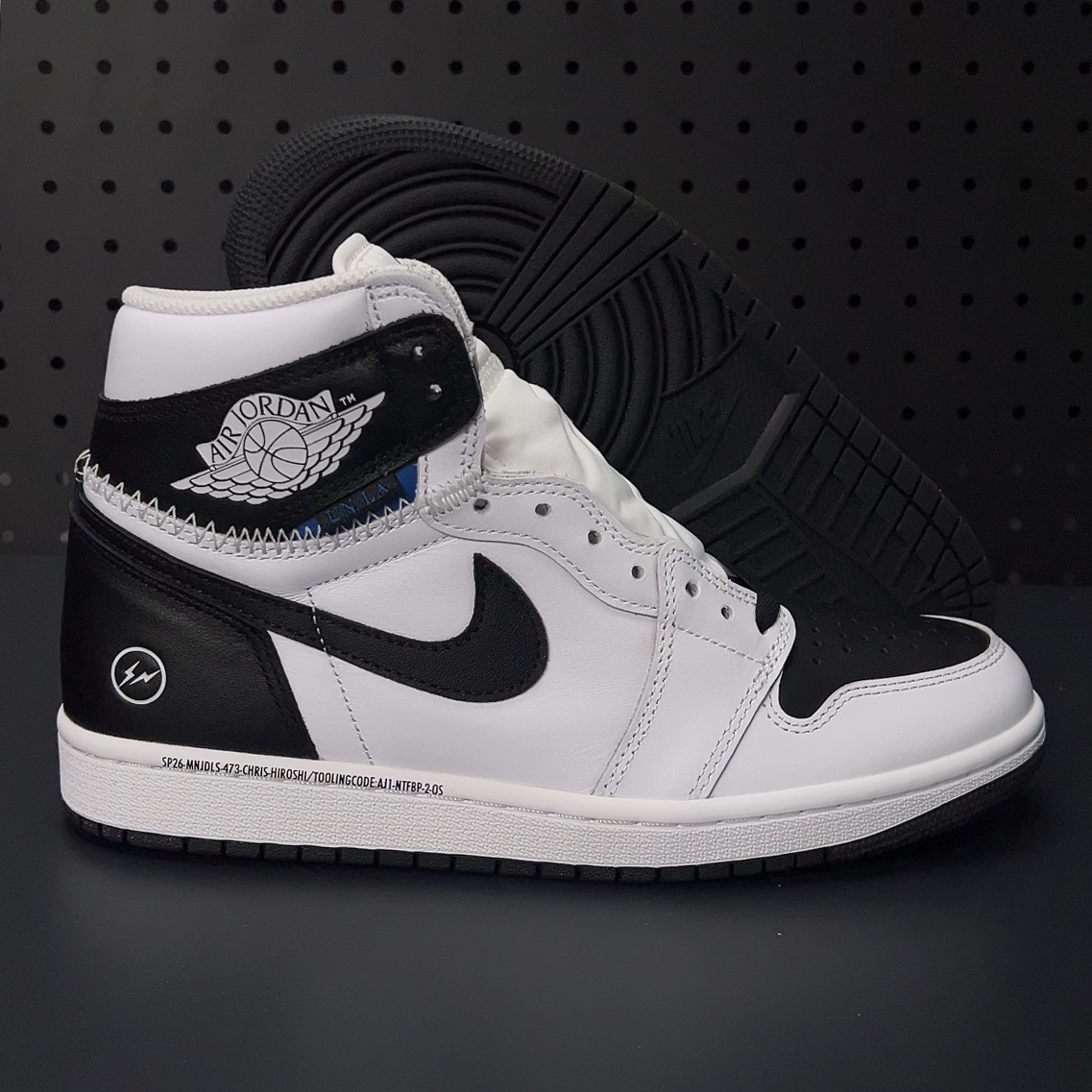【LJR】fragment design × UNION × Nike Air Jordan 1 Retro High OG "Black/White"(II7282-100)