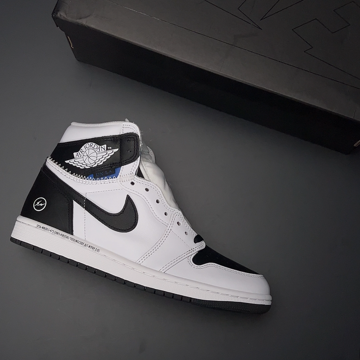 【LJR】fragment design × UNION × Nike Air Jordan 1 Retro High OG "Black/White"(II7282-100)
