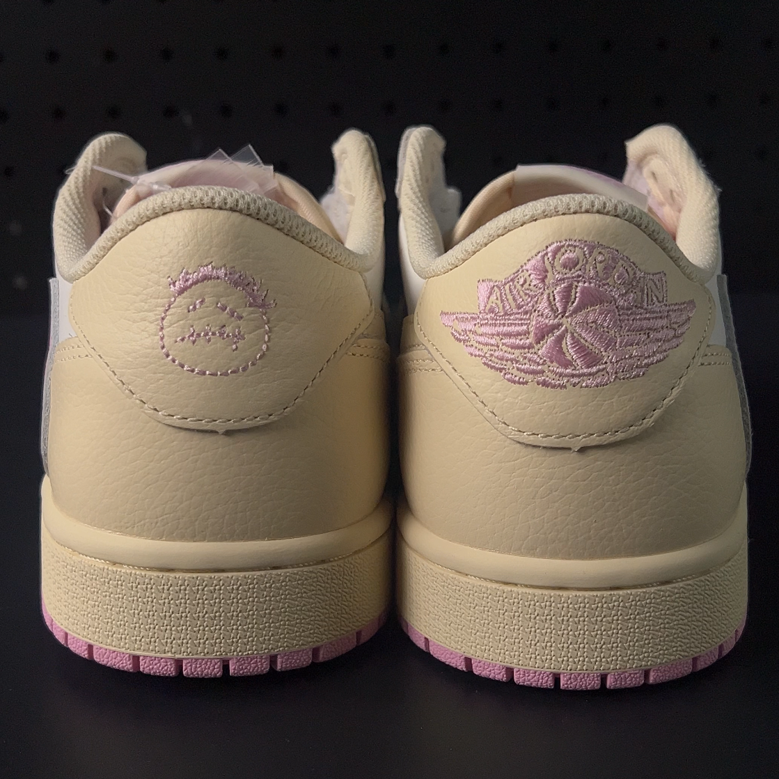 【LJR】Travis Scott × Nike Air Jordan 1 Low OG "Muslin/Shy Pink"  (IQ7604-100)