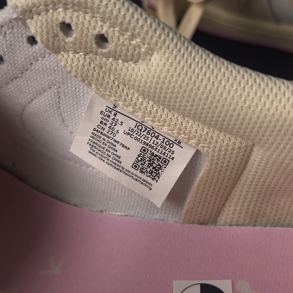 【LJR】Travis Scott × Nike Air Jordan 1 Low OG "Muslin/Shy Pink"  (IQ7604-100)