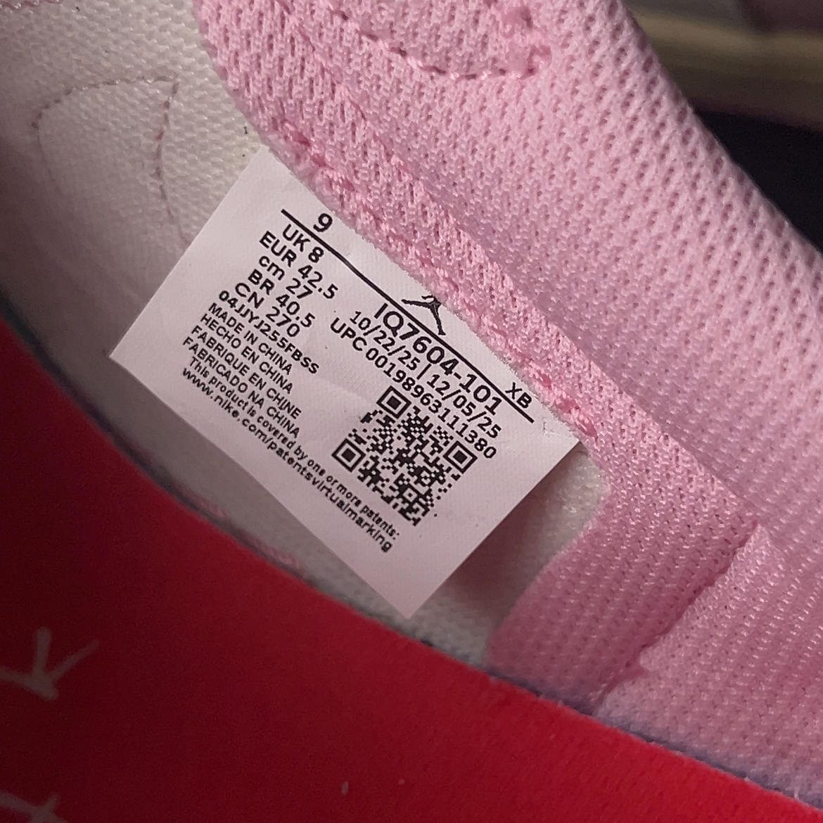 【LJR】Travis Scott × Nike Air Jordan 1 Low OG "Sail/Tropical Pink" (IQ7604-101)