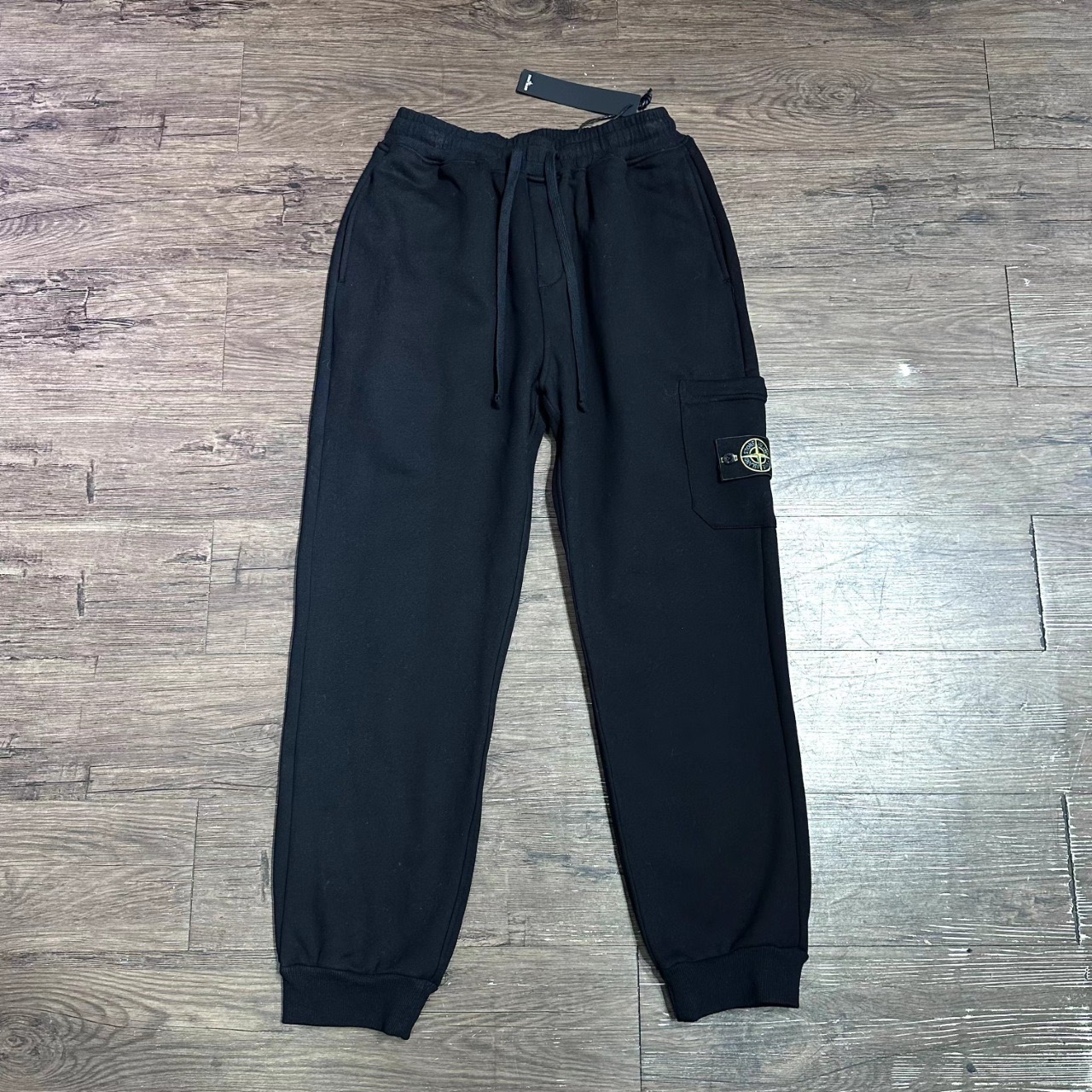 Stone Island Classic Track Pants 'Black' with Fleece Lining（721564551-V0030）