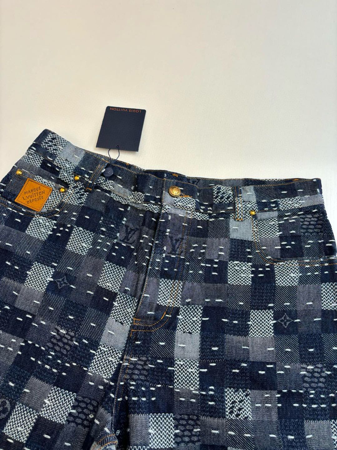 Louis Vuitton Damier denim skate pants（1AILSF）