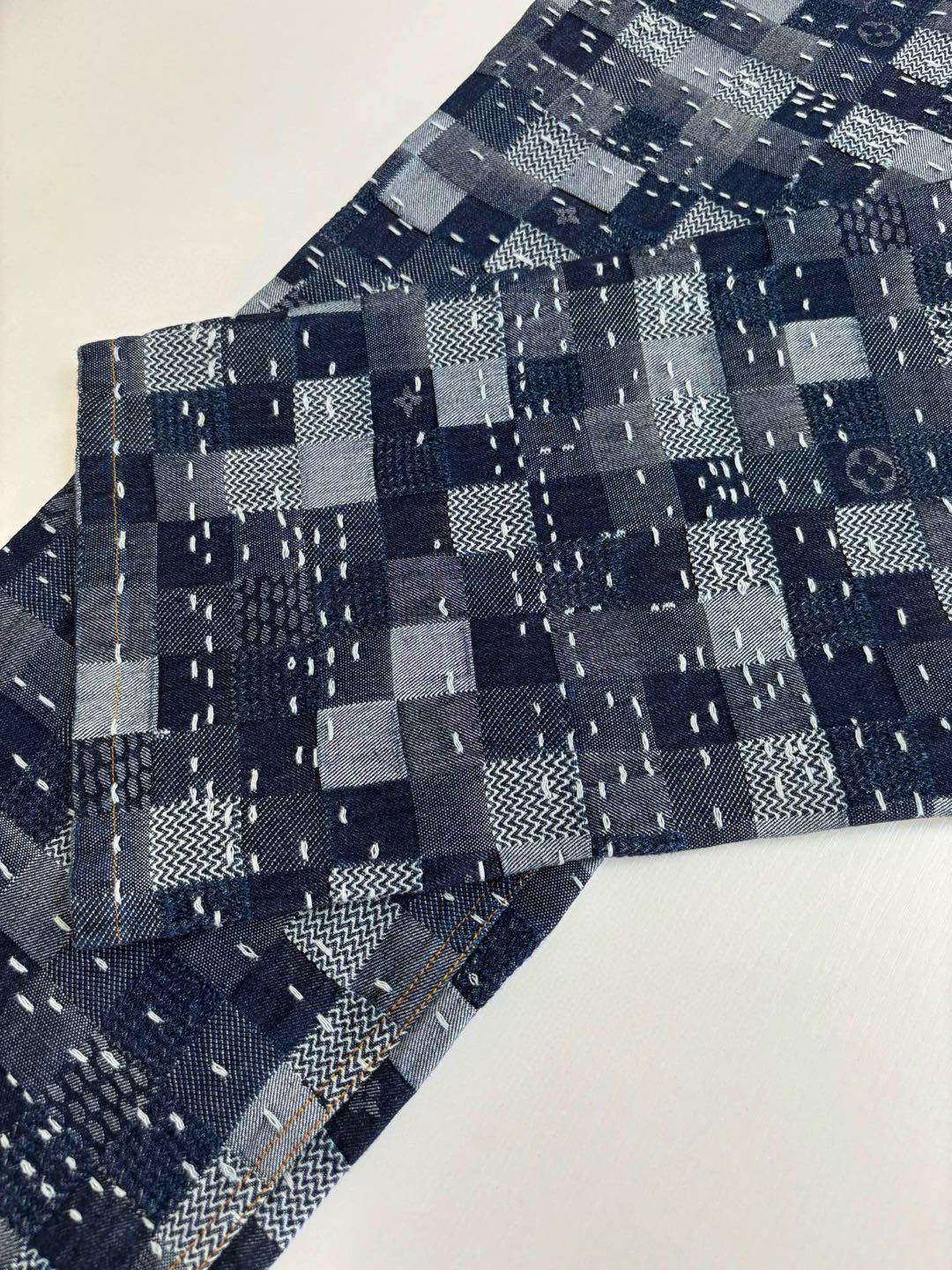 Louis Vuitton Damier denim skate pants（1AILSF）