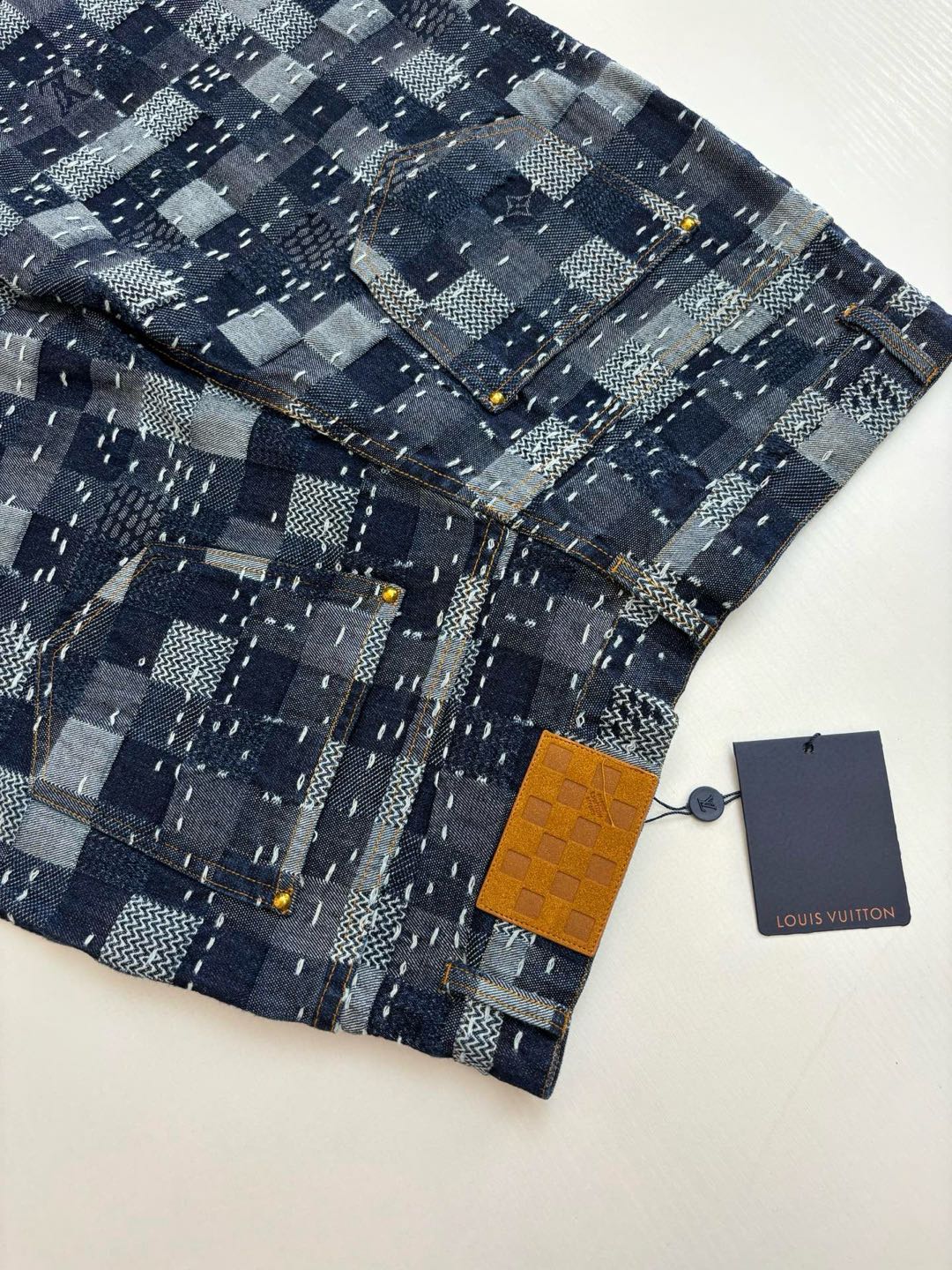 Louis Vuitton Damier denim skate pants（1AILSF）