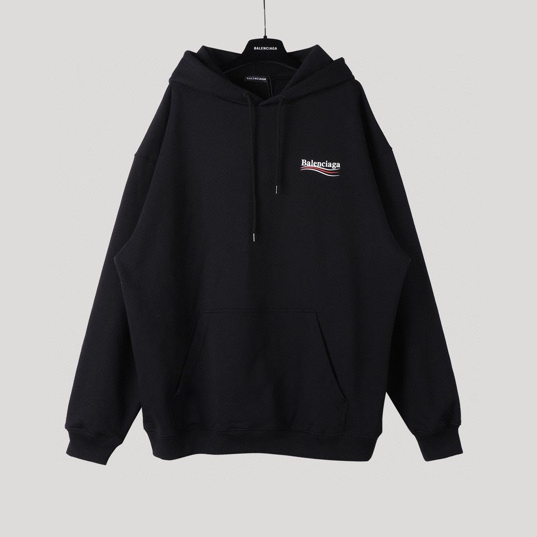 BalenciagaClassic Logo Printing Unisex Black (578135TIV531070-yinhua）