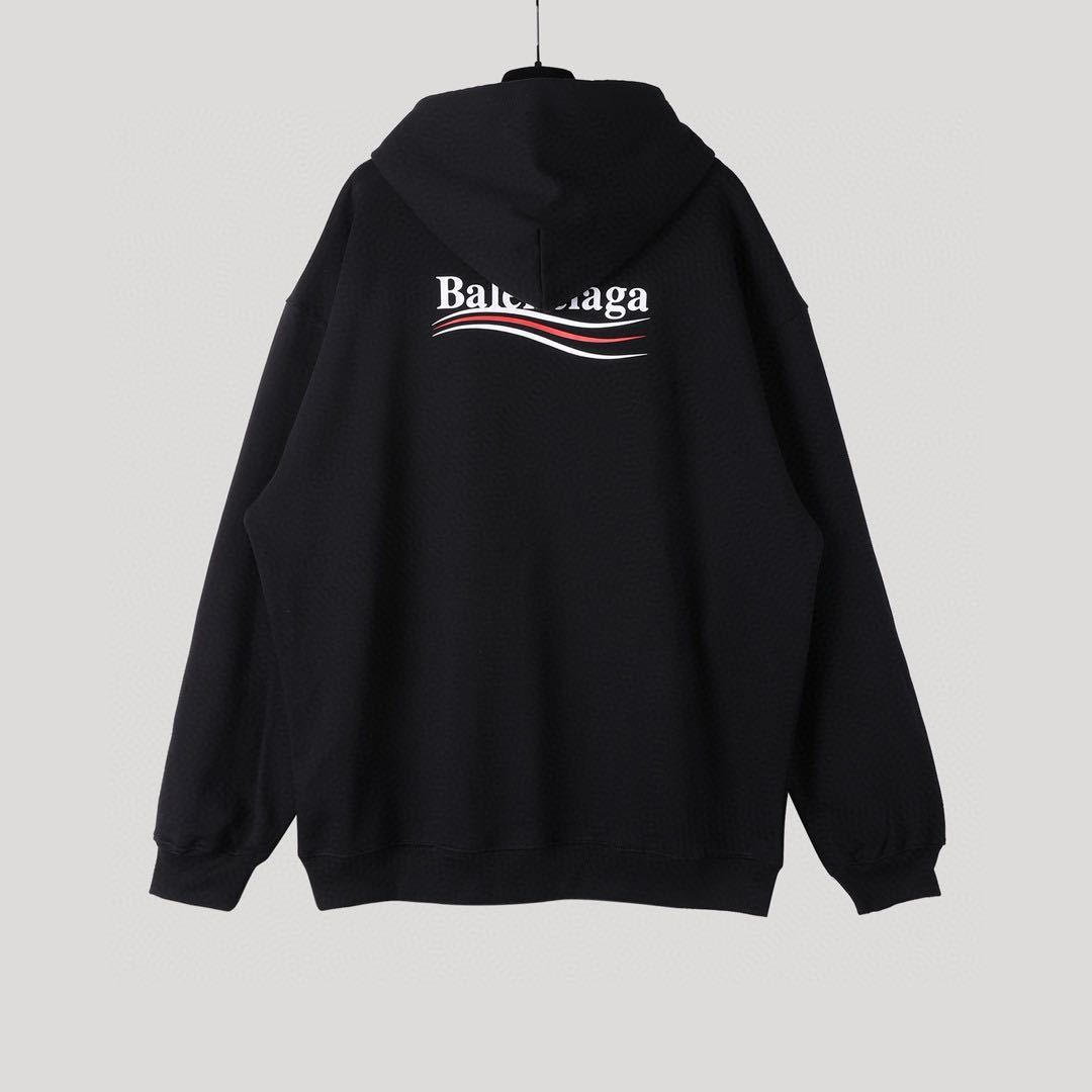 BalenciagaClassic Logo Printing Unisex Black (578135TIV531070-yinhua）