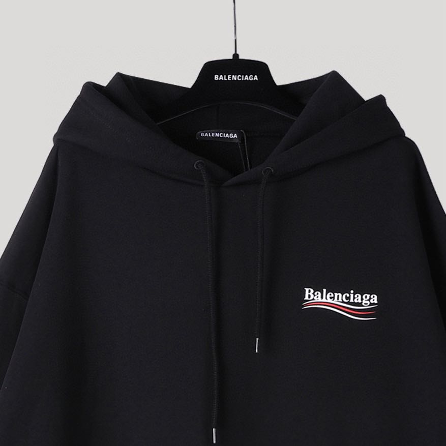 BalenciagaClassic Logo Printing Unisex Black (578135TIV531070-yinhua）