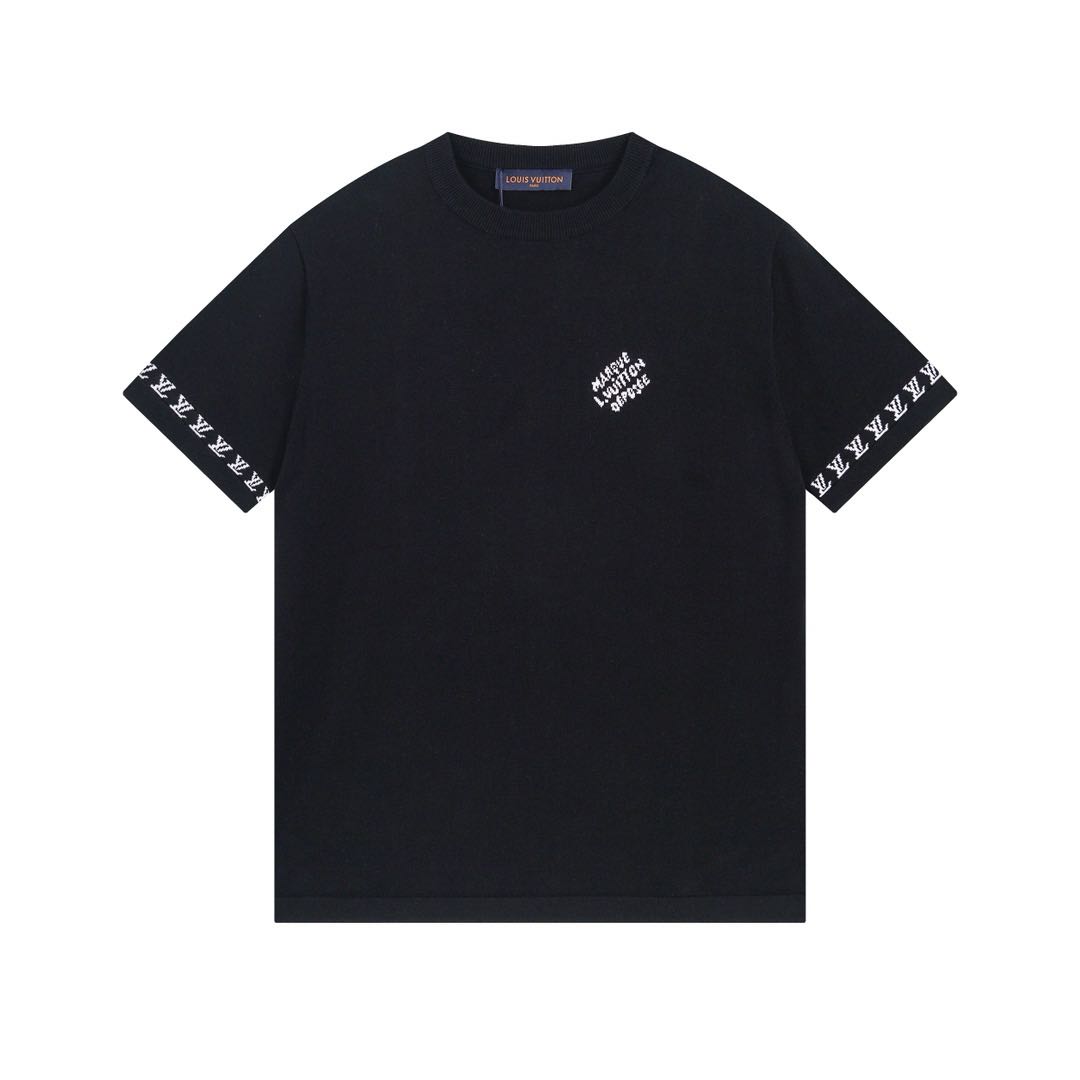 Louis Vuitton Short Sleeve Cotton Crew Neck（1AFQSI）