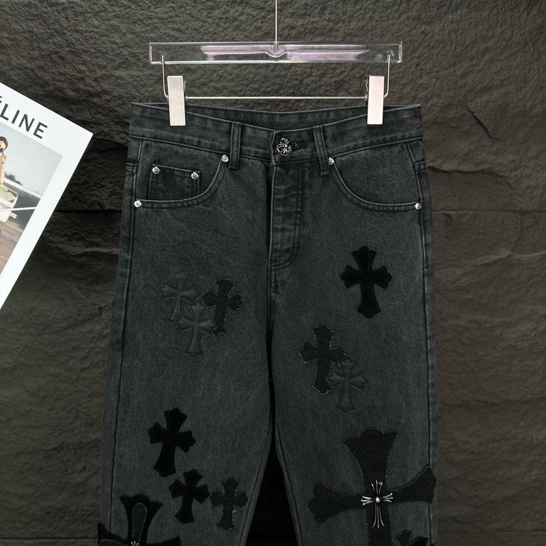 Chrome Hearts style x Sex Records denim pants（CH-202620602）