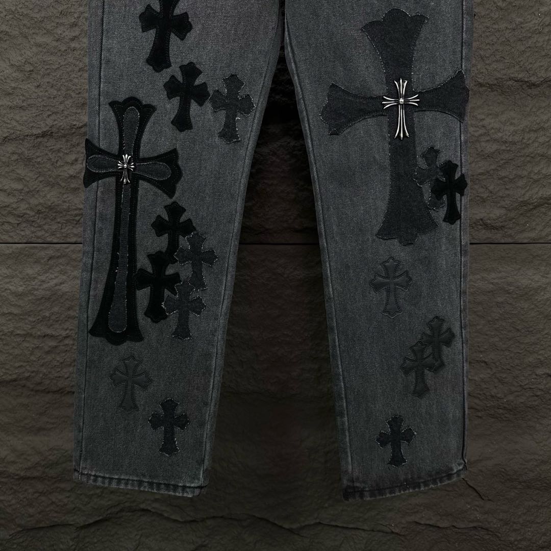 Chrome Hearts style x Sex Records denim pants（CH-202620602）