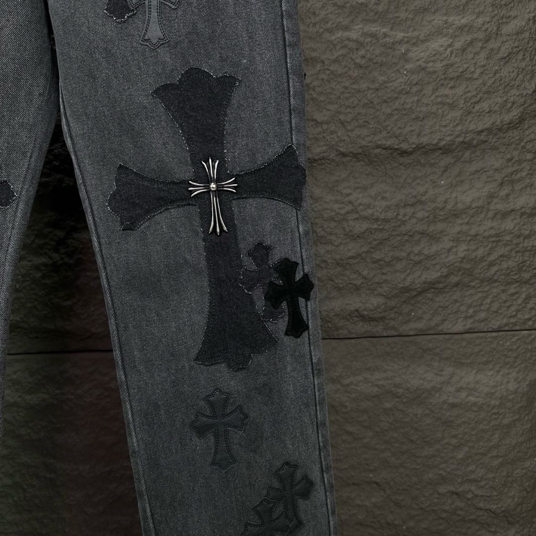 Chrome Hearts style x Sex Records denim pants（CH-202620602）
