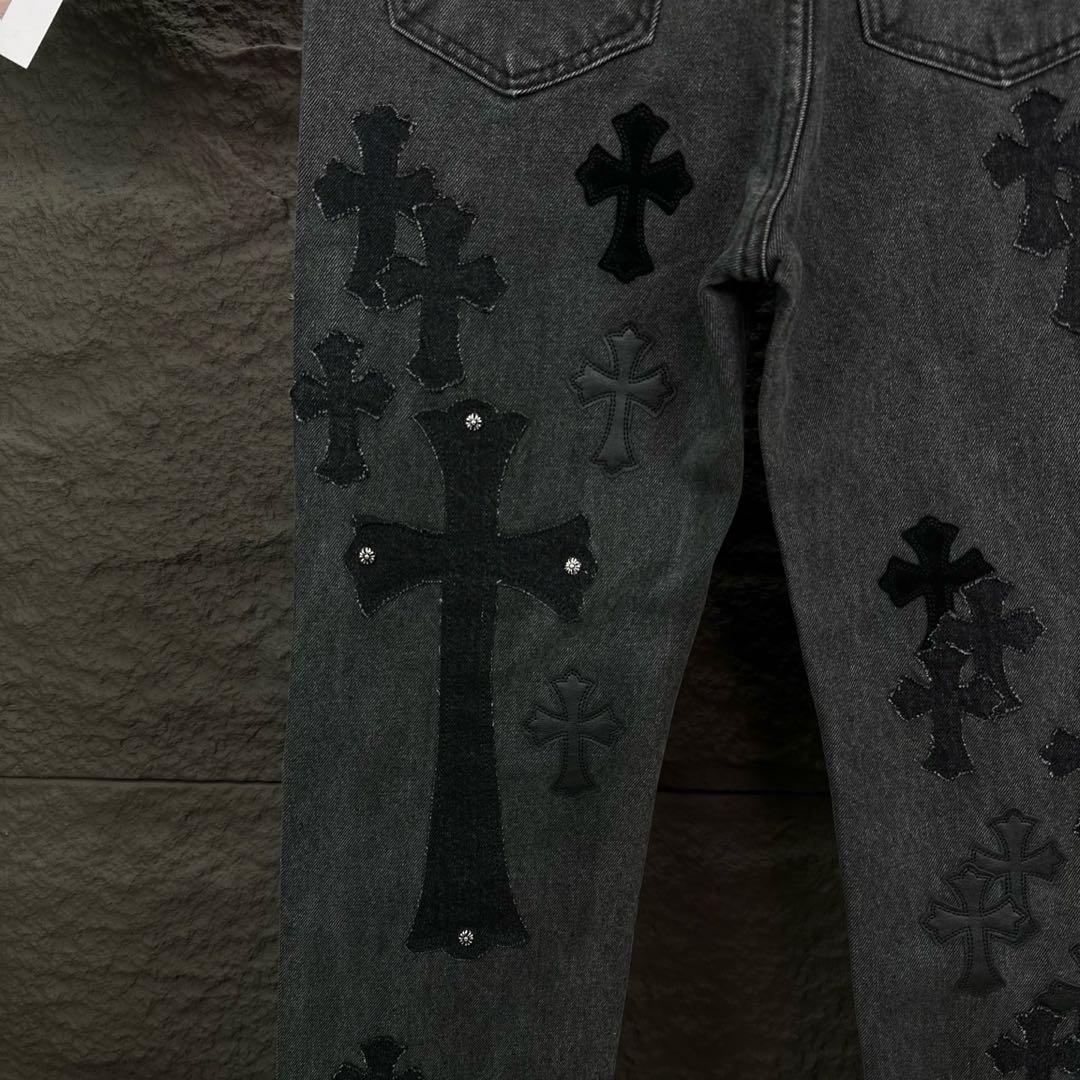 Chrome Hearts style x Sex Records denim pants（CH-202620602）