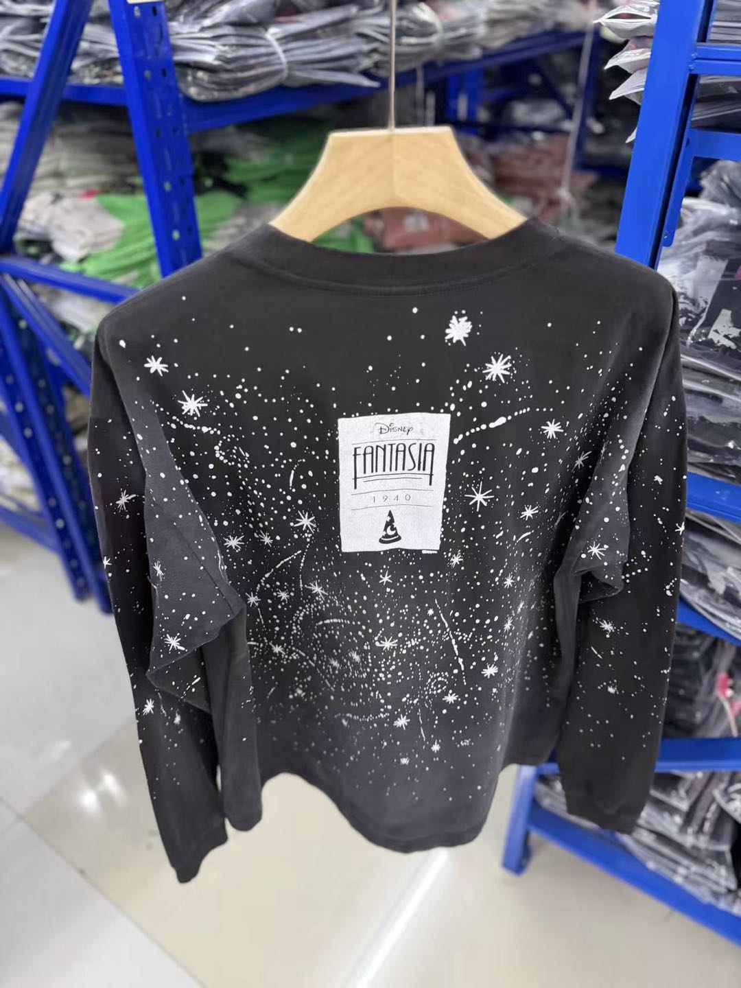 SAINT Mxxxxxx x Disney DSNY LS T-Shirt/Fantasia "Black" (SM-MK1-0000-C90）